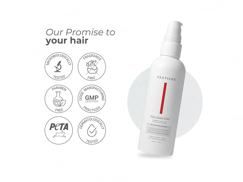 Ceuticoz Follidan Stay Anti Dandruff Lotion