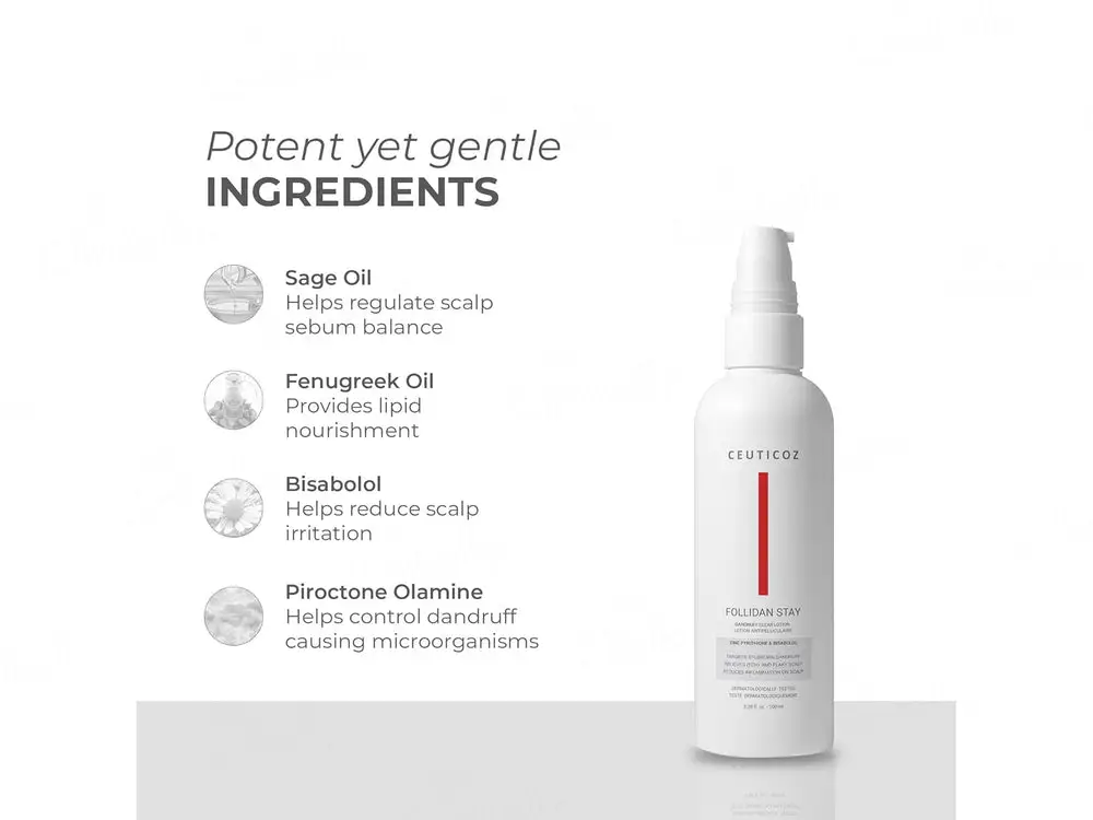 Ceuticoz Follidan Stay Anti Dandruff Lotion